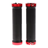 Maxbell 1 Pair Mountain Bike Handlebar Cover Grips Smooth Soft Rubber Handle Red
