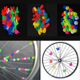 Maxbell Bicycle Plastic Wheel Spoke Colorful Decoration Fish and Butterfly (26pcs)