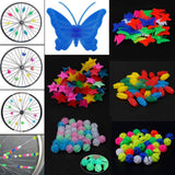 Maxbell Bicycle Plastic Wheel Spoke Colorful Decoration Long Leads (36pcs)