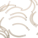 Maxbell 20pcs 40mm Hook Aligners Carp Fishing Line Aligner Hair Rigs Terminal Tool