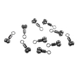 Maxbell 10pcs Fishing Swivels Cross-line Swivels Line Lures Connector Rig Rings L