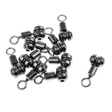 Maxbell 10pcs Fishing Swivels Cross-line Swivels Line Lures Connector Rig Rings L