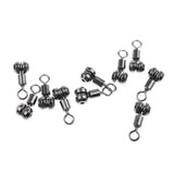 Maxbell 10pcs Fishing Swivels Cross-line Swivels Line Lures Connector Rig Rings L