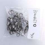 Maxbell 10pcs Fishing Swivels Cross-line Swivels Line Lures Connector Rig Rings L