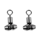 Maxbell 10pcs Fishing Swivels Cross-line Swivels Line Lures Connector Rig Rings M