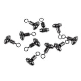 Maxbell 10pcs Fishing Swivels Cross-line Swivels Line Lures Connector Rig Rings M