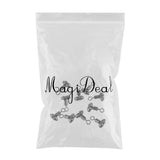 Maxbell 10pcs Fishing Swivels Cross-line Swivels Line Lures Connector Rig Rings M