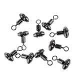 Maxbell 10pcs Fishing Swivels Cross-line Swivels Line Lures Connector Rig Rings M