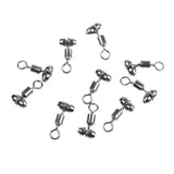 Maxbell 10pcs Fishing Swivels Cross-line Swivels Line Lures Connector Rig Rings S