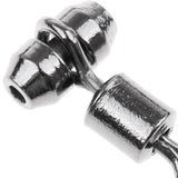 Maxbell 10pcs Fishing Swivels Cross-line Swivels Line Lures Connector Rig Rings S