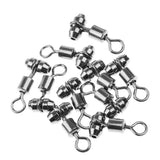 Maxbell 10pcs Fishing Swivels Cross-line Swivels Line Lures Connector Rig Rings S