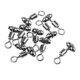 Maxbell 10pcs Fishing Swivels Cross-line Swivels Line Lures Connector Rig Rings S