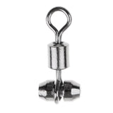 Maxbell 10pcs Fishing Swivels Cross-line Swivels Line Lures Connector Rig Rings S
