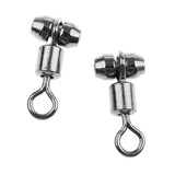 Maxbell 10pcs Fishing Swivels Cross-line Swivels Line Lures Connector Rig Rings S
