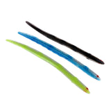 Maxbell Pack of 3 Glitter Soft Plastic Reusable Fishing Lures Baits Life-like EEL Fishing Tackle 11.8 x 0.7 inch