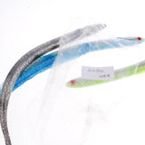 Maxbell Pack of 3 Glitter Soft Plastic Reusable Fishing Lures Baits Life-like EEL Fishing Tackle 11.8 x 0.7 inch