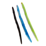 Maxbell Pack of 3 Glitter Soft Plastic Reusable Fishing Lures Baits Life-like EEL Fishing Tackle 11.8 x 0.7 inch