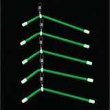 Maxbell 5Pcs Anti Pester Booms with Snap Swivel Luminous Fishing Rig Bent Booms M