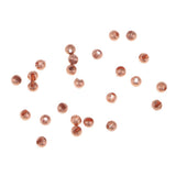 Maxbell 25pcs Fly Tying Slotted Tungsten Beads Heavy Deep Nymphs Head Beads 2.5mm