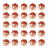 Maxbell 25pcs Fly Tying Slotted Tungsten Beads Heavy Deep Nymphs Head Beads 2.5mm