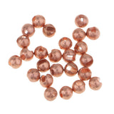 Maxbell 25pcs Fly Tying Slotted Tungsten Beads Heavy Deep Nymphs Head Beads 2.5mm
