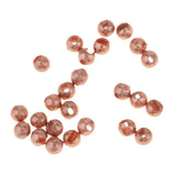 Maxbell 25pcs Fly Tying Slotted Tungsten Beads Heavy Deep Nymphs Head Beads 2.5mm