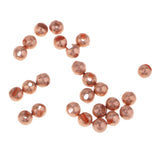 Maxbell 25pcs Fly Tying Slotted Tungsten Beads Heavy Deep Nymphs Head Beads 2.5mm