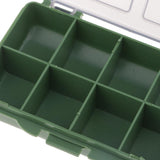 Maxbell Fishing Tackle Box for Hooks Swivels Beads Spinners Baits 8 Compartments