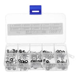 Max 100pcs Rod Repair Kit Mixed Size Fishing Rod Guides Line Ring Tips 0.9-1.9mm