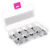 Max 100pcs Rod Repair Kit Mixed Size Fishing Rod Guides Line Ring Tips 1.1-2.0mm