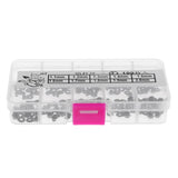 Max 100pcs Rod Repair Kit Mixed Size Fishing Rod Guides Line Ring Tips 1.1-2.0mm