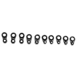 Max 100pcs Rod Repair Kit Mixed Size Fishing Rod Guides Line Ring Tips 1.1-2.0mm