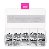 Max 100pcs Rod Repair Kit Mixed Size Fishing Rod Guides Line Ring Tips 1.1-2.0mm