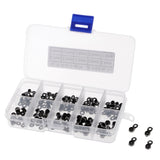 Max 100pcs Rod Repair Kit Mixed Size Fishing Rod Guides Line Ring Tips 2.1-3.0mm