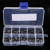 Max 100pcs Rod Repair Kit Mixed Size Fishing Rod Guides Line Ring Tips 2.1-3.0mm