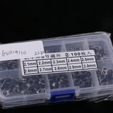 Max 100pcs Rod Repair Kit Mixed Size Fishing Rod Guides Line Ring Tips 2.1-3.0mm