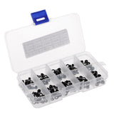 Max 100pcs Rod Repair Kit Mixed Size Fishing Rod Guides Line Ring Tips 2.1-3.0mm