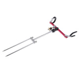 Maxbell 1 Piece Grounded Fishing Rod Stand Bracket Foldable Pole Holder Rest Support Rack Fishing Tackle