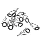 Max 10pcs Spinning Baitcasting Fishing Rod Top Tip Guide Eye Ring Diameter 1.8mm