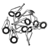Max 10pcs Spinning Baitcasting Fishing Rod Top Tip Guide Eye Ring Diameter 2.0mm