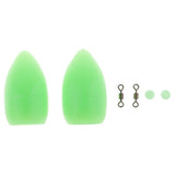 Max 2pcs Bombarda Floats - Carp Coarse Trout Bass Sea Lure Fishing Tackle Green