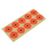 Max 250pcs Shooting Paper Target Florescent Orange Adhesive Target Stickers 1.6