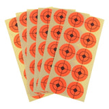 Max 250pcs Shooting Paper Target Florescent Orange Adhesive Target Stickers 1.6"