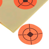 Max 250pcs Shooting Paper Target Florescent Orange Adhesive Target Stickers 1.6"