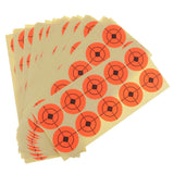 Max 250pcs Shooting Paper Target Florescent Orange Adhesive Target Stickers 1.6"