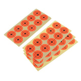 Max 250pcs Shooting Paper Target Florescent Orange Adhesive Target Stickers 1.6"