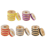 Max 5 Spool Fishing Rod Guide Ring Wrapping Line Tying Thread Fix Line Yellow