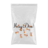 Maxbell 10pcs Bead Head Woolly Bugger Wet Flies Sinking Trout Fishing Flies - Orange