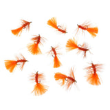 Maxbell 10pcs Bead Head Woolly Bugger Wet Flies Sinking Trout Fishing Flies - Orange