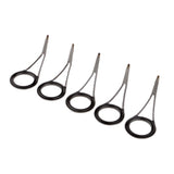 Max 5pcs Fishing Rod Eyes Ceramic Ring Spinning Rod Guides Line Rings Size 25